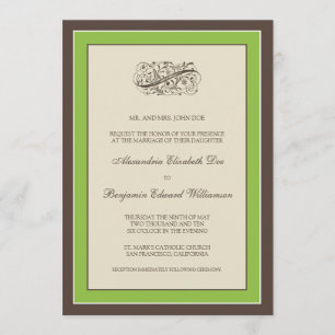 Convite para Casamento Simplesmente Elegante (maç