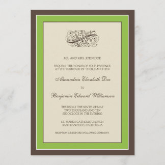 Convite para Casamento Simplesmente Elegante (maçã