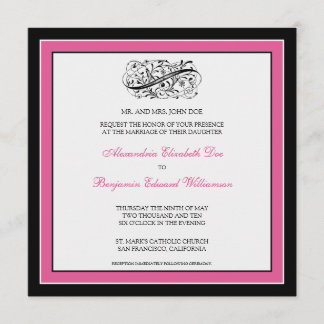 Convite para Casamento Simplesmente Elegante (pret