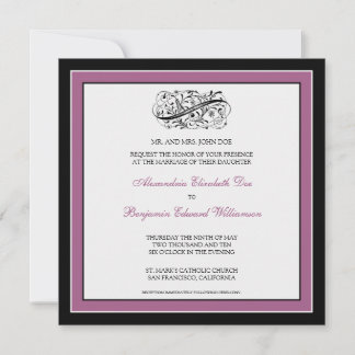 Convite para Casamento Simplesmente Elegante (pret