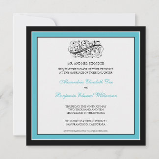 Convite para Casamento Simplesmente Elegante (pret