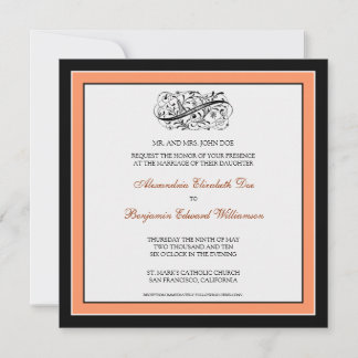 Convite para Casamento Simplesmente Elegante (pret