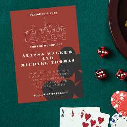 Convite para Casamento Skyline em Las Vegas