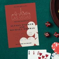 Convite para Casamento Skyline em Las Vegas