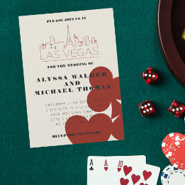 Convite para Casamento Skyline em Las Vegas