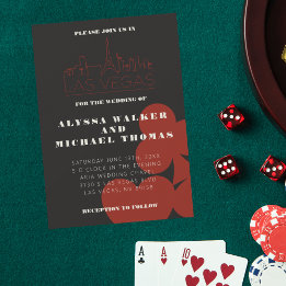 Convite para Casamento Skyline em Las Vegas