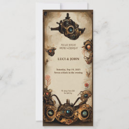 Convite para Casamento Steampunk