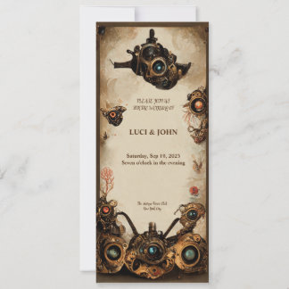 Convite para Casamento Steampunk