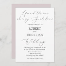 Convite para Casamento Suave e Elegante