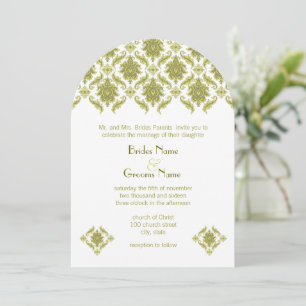 Convite para Casamento tema damasco
