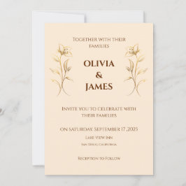 Convite Para Casamento Terracotta Boho