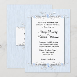 Convite para Casamento Tradicional de Simplicidade
