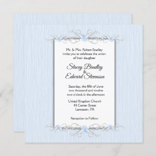 Convite para Casamento Tradicional de Simplicidade