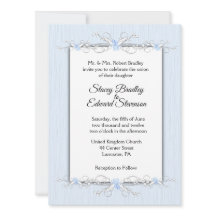 Convite para Casamento Tradicional de Simplicidade