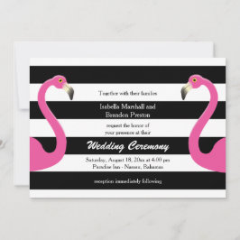 Convite para Casamento Trendy Flamingo