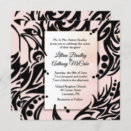 Convite para Casamento Tribal de abstrato