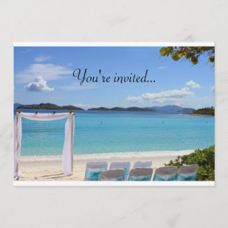 Convite para casamento tropical
