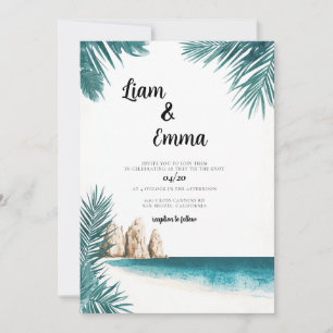 Convite para Casamento Tropical Cabo México