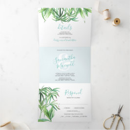 Convite para Casamento Tropical Greenerescência Tr