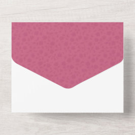 Convite para casamento tudo em um Rosa