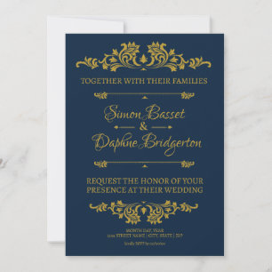 Convite Para Casamento: Um Caso Dourado