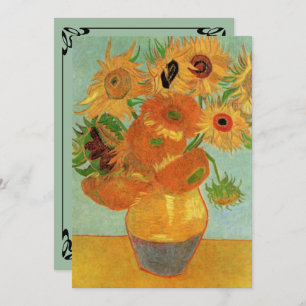Convite Para Casamento Van Gogh Sunflower
