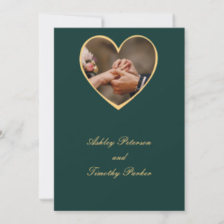 convite para casamento verde