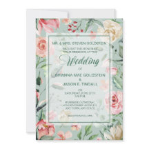 Convite para Casamento Verde da Casa da Rosa de Ve