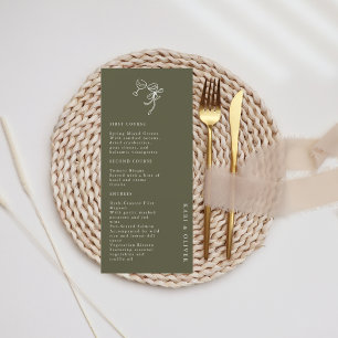 Convite para Casamento Verde de Oliva HEIDI