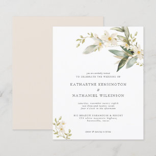 Convite para Casamento Verde de Orçamento