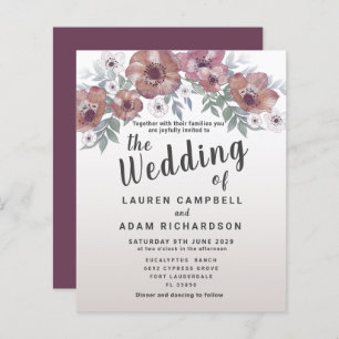 Convite para Casamento Vermelho Laranja Vermelho R