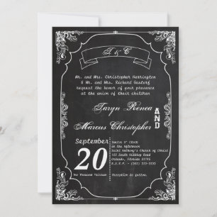 Convite para Casamento vintage de Quadros Modernos