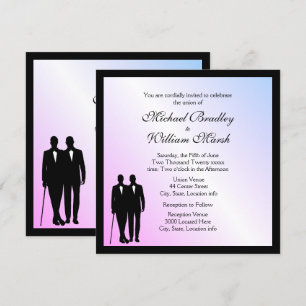 Convite para Casamento Violet Gay
