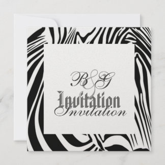 Convite para casamento Zebra
