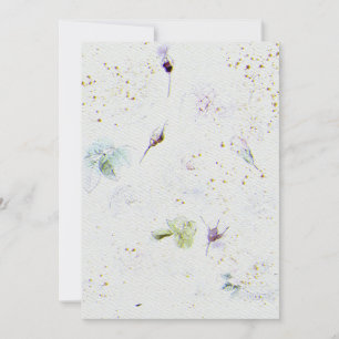 Convite para casamentos de flores no texto de pape