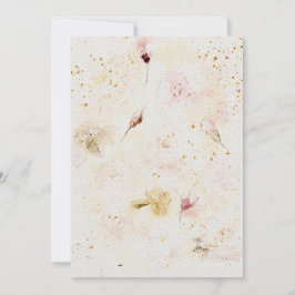 Convite para casamentos de flores no texto de pape