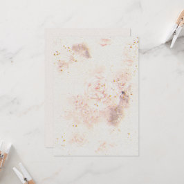 Convite para casamentos de flores no texto de pape