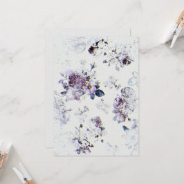 Convite para casamentos de flores no texto de pape