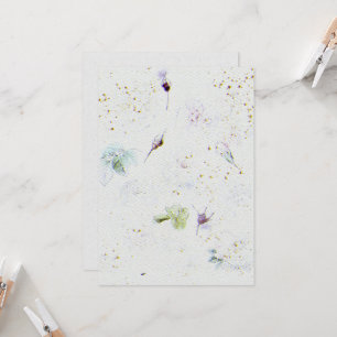 Convite para casamentos de flores no texto de pape