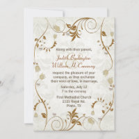 Convite para Casamentos outono Elegante