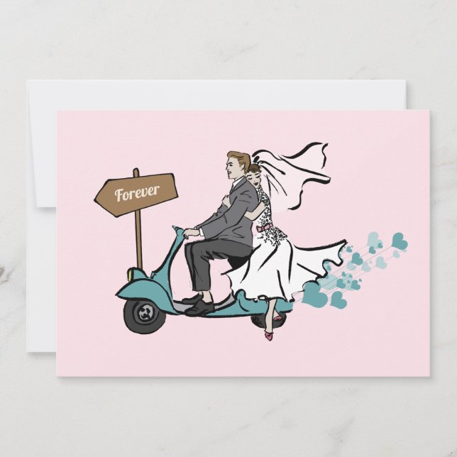 Convite para Casamentos vintage 1950 (Frente)