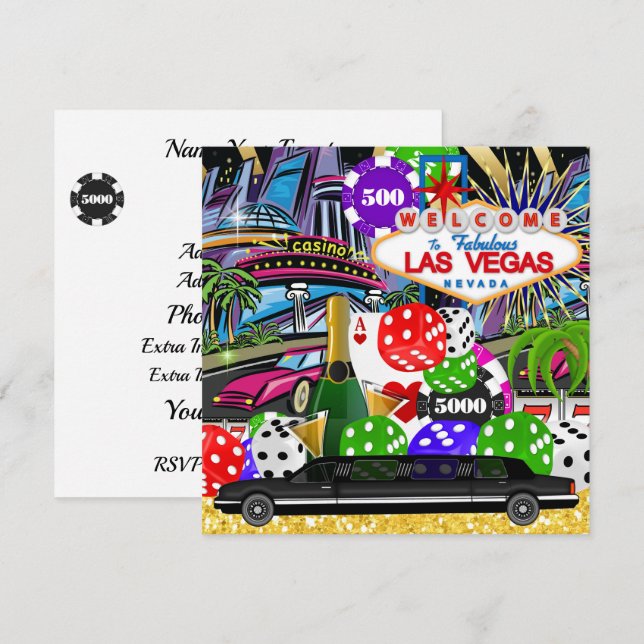 Convite para Casino (Frente/Verso)