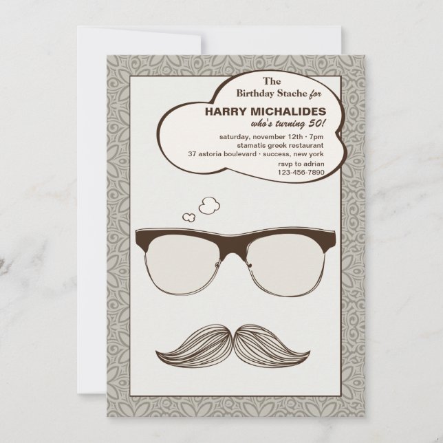 Convite para cavalheiros Jim (Frente)