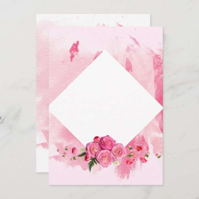 Convite para celebração de dias de as mães (Frente/Verso)