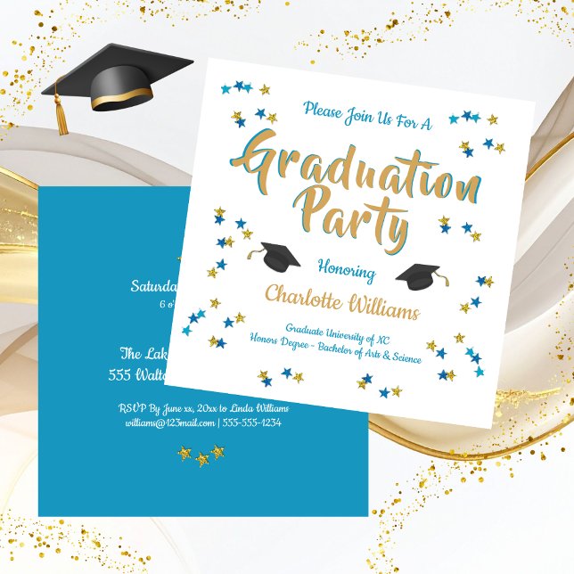 Convite para Celebração de Formatura (Graduation Celebration Party Invitation)