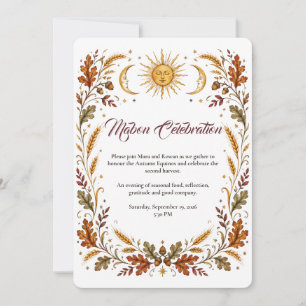 Convite para Celebração de Mabon no Equinócio de O