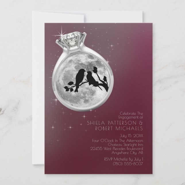 Convite para Celebração de Noivado (Frente)