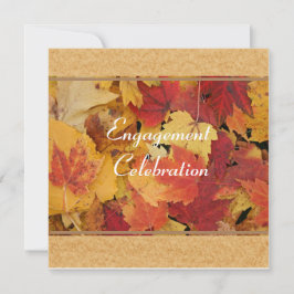 Convite para celebração de Noivados de outono