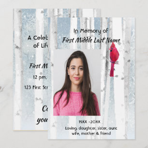 Convite para Celebração de Serviço de Vida Cardeal