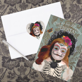 Convite para celebração do Día de los Muertos